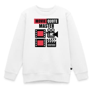 Films Déclaration Caméra Movie Night Movie Watch - Sweat Premium enfant bio - blanc - Devant - AI Model Kid Male (0cm)