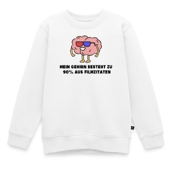 Déclaration de films Cinéma Regarder du cinéma en streaming - Sweat Premium enfant bio - blanc - Devant - AI Model Kid Male (0cm)