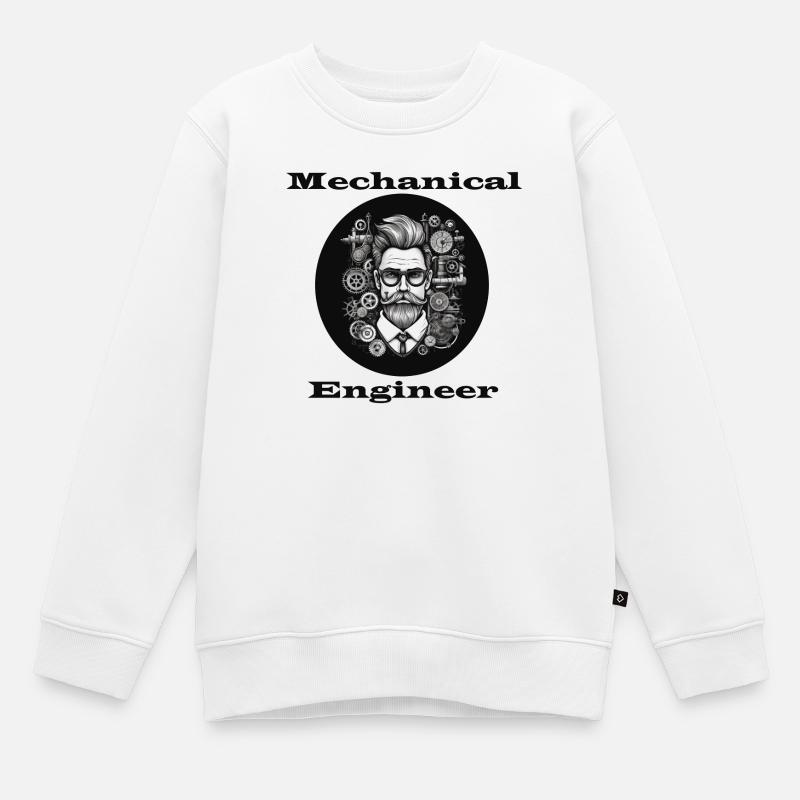 Mechanical Engineer - Kids Premium Organic Sweatshirt - white