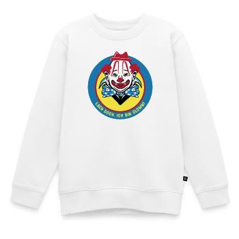 Clown Design - Kinder Premium Organic Sweatshirt - Weiß - Vorne - AI Model Kid Male (0cm)