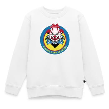 Clown Design - Kinder Premium Organic Sweatshirt - Weiß - Vorne - AI Model Kid Male (0cm)
