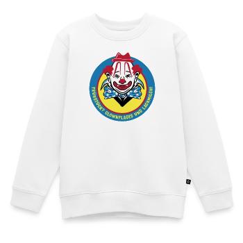 Clown Design - Kinder Premium Organic Sweatshirt - Weiß - Vorne - AI Model Kid Male (0cm)
