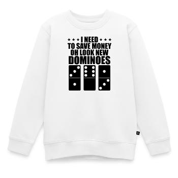 Domino Design - Kinder Premium Organic Sweatshirt - Weiß - Vorne - AI Model Kid Male (0cm)