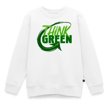 Nature respectueuse de l’environnement Terre Mère Environnement Dicton - Sweat Premium enfant bio - blanc - Devant - AI Model Kid Male (0cm)