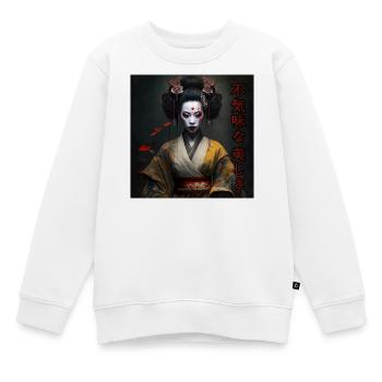 Beauté terrifiante 01 - Sweat Premium enfant bio - blanc - Devant - AI Model Kid Male (0cm)