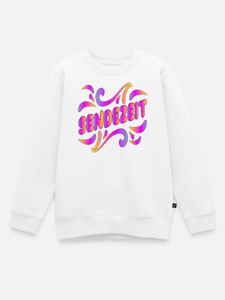 SENDEZEIT - Kinder Premium Organic Sweatshirt - Weiß