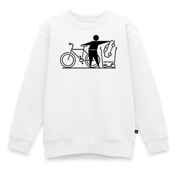 Umwelt Umweltfreundlich Naturschutz Umweltschutz - Kinder Premium Organic Sweatshirt - Weiß - Vorne - AI Model Kid Male (0cm)