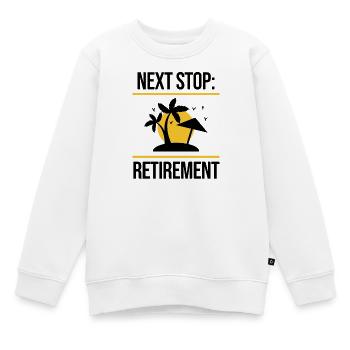 Déclaration de retraite des aînés Adieu liberté - Sweat Premium enfant bio - blanc - Devant - AI Model Kid Male (0cm)