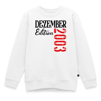 23. Geburtstag - Dreiundzwanzig Edition 2003 - Kinder Premium Organic Sweatshirt - Weiß - Vorne - AI Model Kid Male (0cm)
