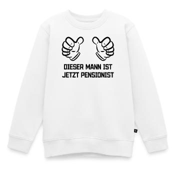 Auszeit Senior Ruhestand Statement Lebensabend - Kinder Premium Organic Sweatshirt - Weiß - Vorne - AI Model Kid Male (0cm)