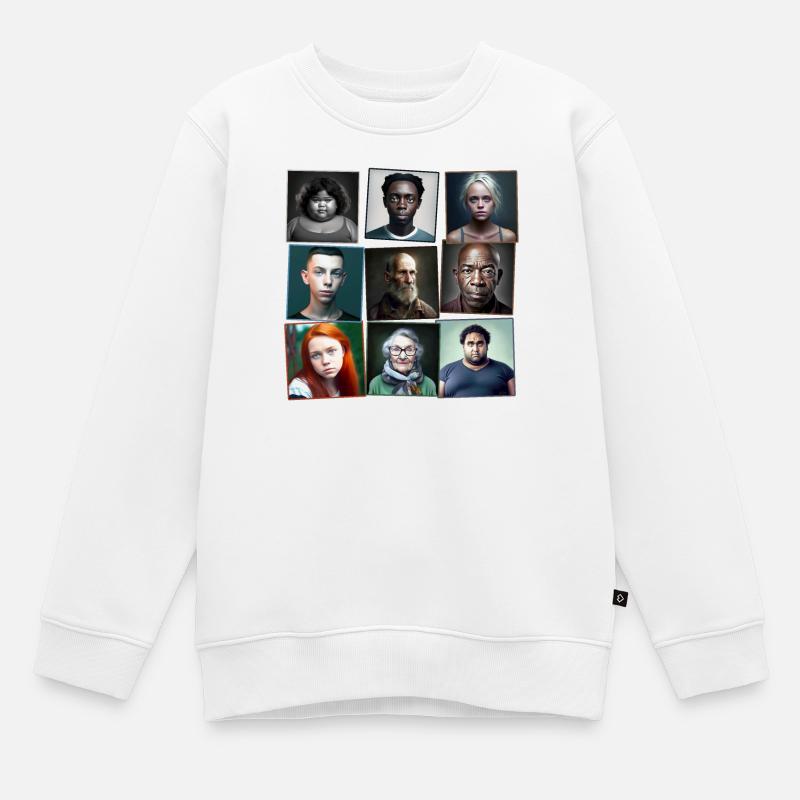 Super Ordinary 03 - Sweat Premium enfant bio - blanc