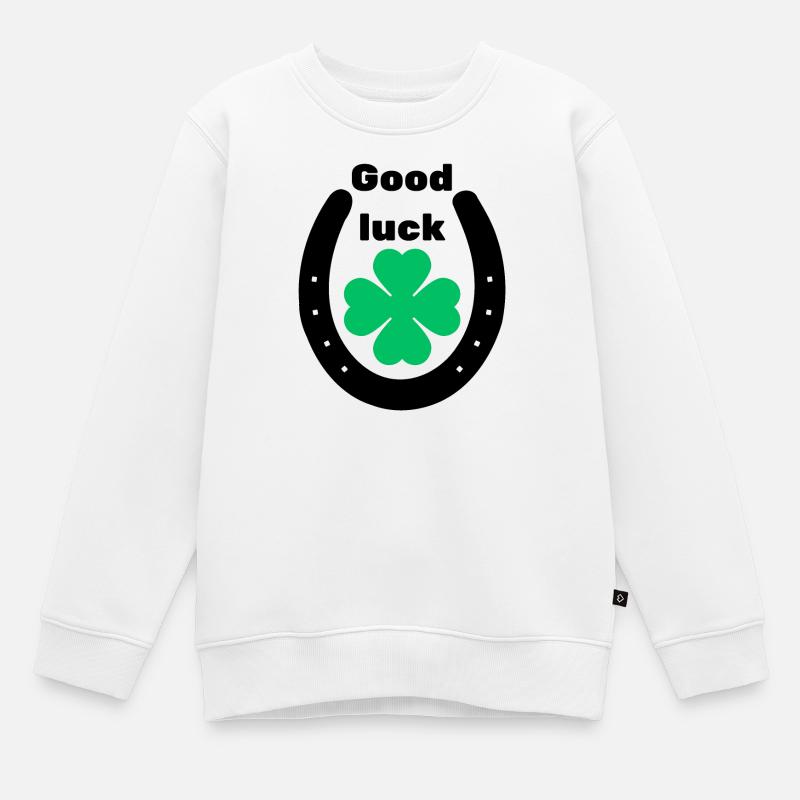 good luck - Sweat Premium enfant bio - blanc
