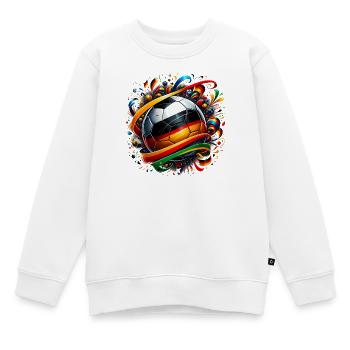 Fussball WM26 Weltmeisterschaft - Kinder Premium Organic Sweatshirt - Weiß - Vorne - AI Model Kid Male (0cm)