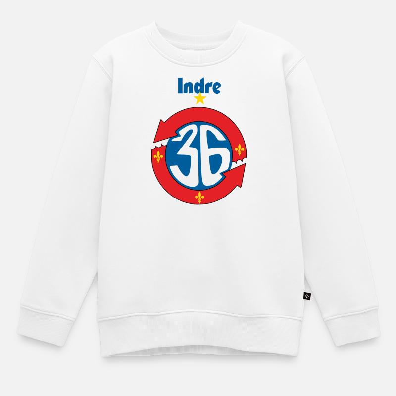 Indre - Sweat Premium enfant bio - blanc