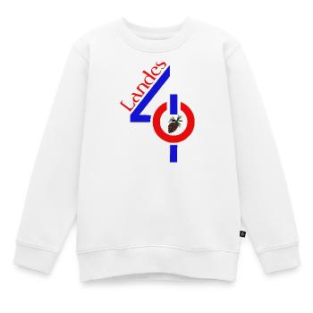 Landes - Kinder Premium Organic Sweatshirt - Weiß - Vorne - AI Model Kid Male (0cm)