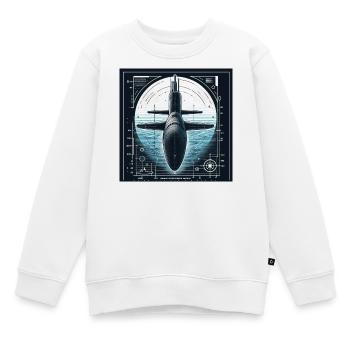 Sous-marin - Sweat Premium enfant bio - blanc - Devant - AI Model Kid Male (0cm)