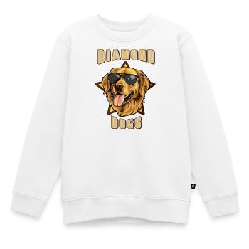 Chiens de diamant - Sweat Premium enfant bio - blanc - Devant - AI Model Kid Male (0cm)