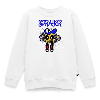 Sprayer Graffiti Spraydose Kunst Strassenkunst - Kinder Premium Organic Sweatshirt - Weiß - Vorne - AI Model Kid Male (0cm)