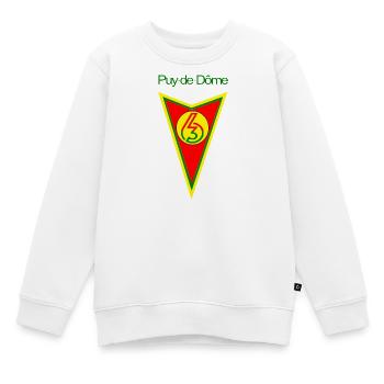 Puy de Dôme - Kinder Premium Organic Sweatshirt - Weiß - Vorne - AI Model Kid Male (0cm)