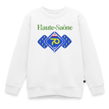 Haute-Saône - Sweat Premium enfant bio - blanc - Devant - AI Model Kid Male (0cm)