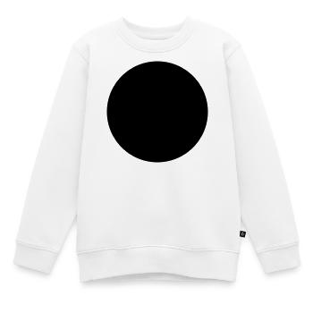 Punkt Kreisfläche - Kinder Premium Organic Sweatshirt - Weiß - Vorne - AI Model Kid Male (0cm)