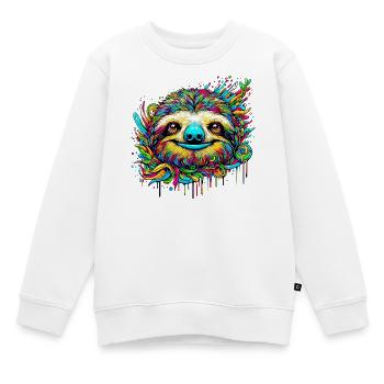 Paresse - Sweat Premium enfant bio - blanc - Devant - AI Model Kid Male (0cm)