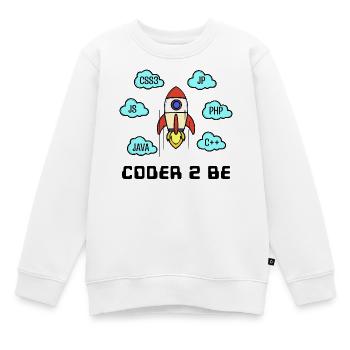 Open Source Developer Css C++ Php Java Coden - Kinder Premium Organic Sweatshirt - Weiß - Vorne - AI Model Kid Male (0cm)