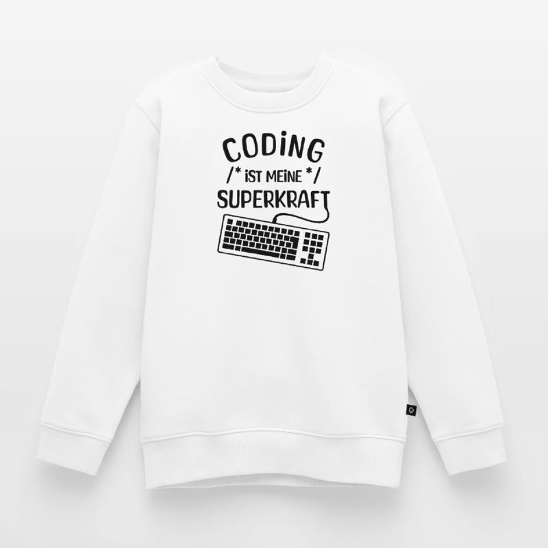 Computer Code Statement Developer Computerfreak Kinder Premium Organic Sweatshirt