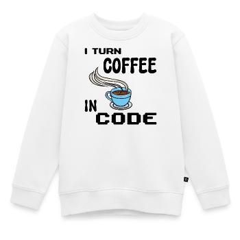 Code Programmer Scripting Statement Developer - Kids Premium Organic Sweatshirt - white - Front - AI Model Kid Male (0cm)