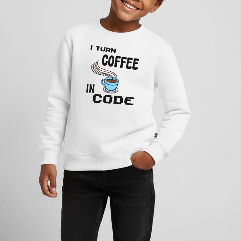 Programmeur de code Scripting Statement Développeur Sweat Premium enfant bio