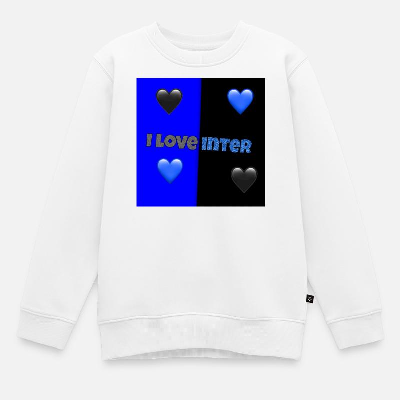 Ich liebe Inter - Kinder Premium Organic Sweatshirt - Weiß
