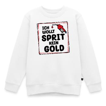 Ravitaillement en carburant de pompe à carburant diesel à essence de station-service d’énergie - Sweat Premium enfant bio - blanc - Devant - AI Model Kid Male (0cm)