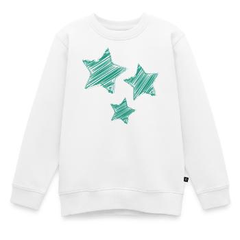 STERN. STERNE - Kinder Premium Organic Sweatshirt - Weiß - Vorne - AI Model Kid Male (0cm)