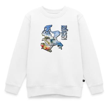 Aquarell Landkarte Rügen - Kinder Premium Organic Sweatshirt - Weiß - Vorne - AI Model Kid Male (0cm)