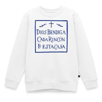 Gott segne jeden Winkel - Kinder Premium Organic Sweatshirt - Weiß - Vorne - AI Model Kid Male (0cm)