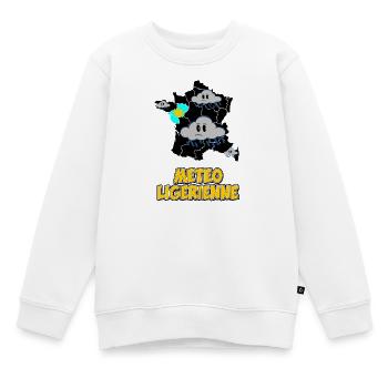 Météo Ligérienne - Sweat Premium enfant bio - blanc - Devant - AI Model Kid Male (0cm)