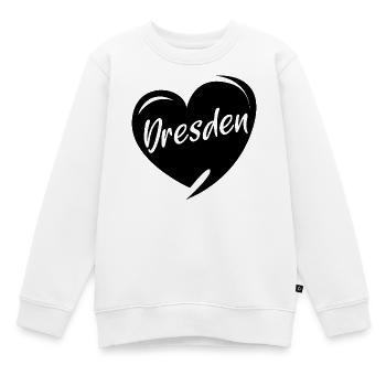 Dresden Herz Frauenkirche Liebe Stadt Osten Logo - Kinder Premium Organic Sweatshirt - Weiß - Vorne - AI Model Kid Male (0cm)