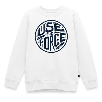 Utilisez la force 2 - Sweat Premium enfant bio - blanc - Devant - AI Model Kid Male (0cm)