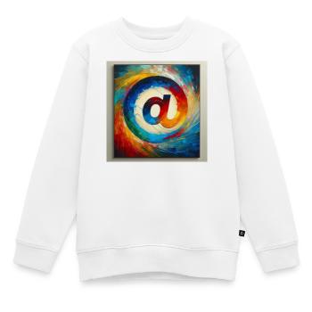 Symbol 6 - Kinder Premium Organic Sweatshirt - Weiß - Vorne - AI Model Kid Male (0cm)