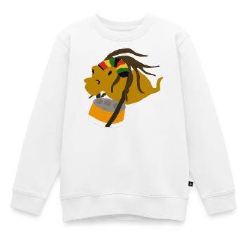 Calypsosquide - Kinder Premium Organic Sweatshirt - Weiß - Vorne - AI Model Kid Male (0cm)