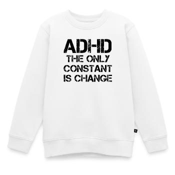 ADHS - Kinder Premium Organic Sweatshirt - Weiß - Vorne - AI Model Kid Male (0cm)