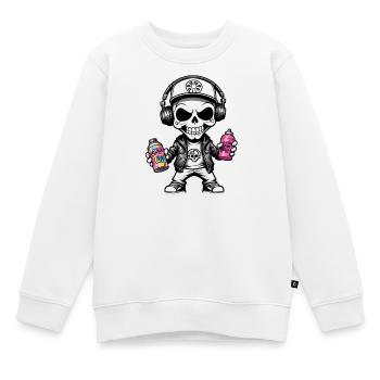 Graffiti Sprayer - Kinder Premium Organic Sweatshirt - Weiß - Vorne - AI Model Kid Male (0cm)