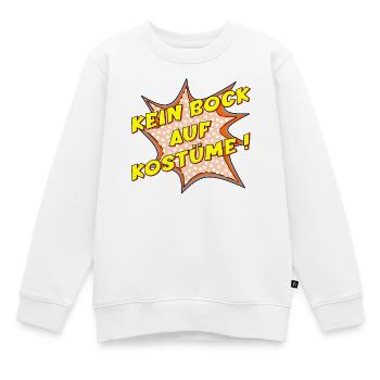 KEIN BOCK AUF KOSTÜME - Kinder Premium Organic Sweatshirt - Weiß - Vorne - AI Model Kid Male (0cm)