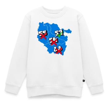 Region Lothringen - Kinder Premium Organic Sweatshirt - Weiß - Vorne - AI Model Kid Male (0cm)