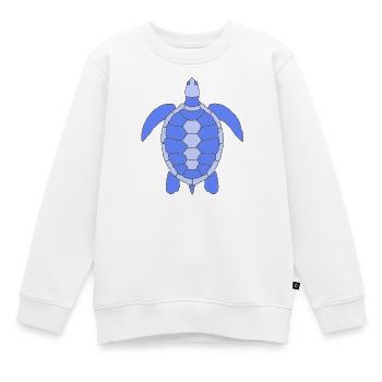 SCHILDKRÖTE - Kinder Premium Organic Sweatshirt - Weiß - Vorne - AI Model Kid Male (0cm)