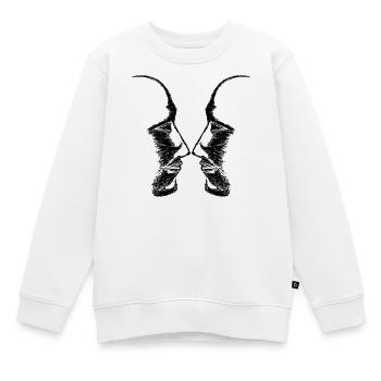 Köpfe - Kinder Premium Organic Sweatshirt - Weiß - Vorne - AI Model Kid Male (0cm)
