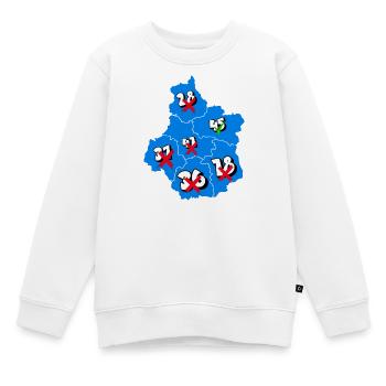 Région centre - Sweat Premium enfant bio - blanc - Devant - AI Model Kid Male (0cm)