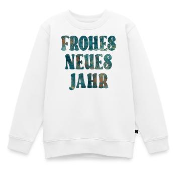 SILVESTER PARTY NEUJAHR - Kinder Premium Organic Sweatshirt - Weiß - Vorne - AI Model Kid Male (0cm)