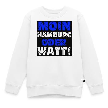 Hambourg , Moin ou watt (25) - Sweat Premium enfant bio - blanc - Devant - AI Model Kid Male (0cm)