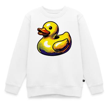 Ente Ente Ente Ente Ente - Kinder Premium Organic Sweatshirt - Weiß - Vorne - AI Model Kid Male (0cm)